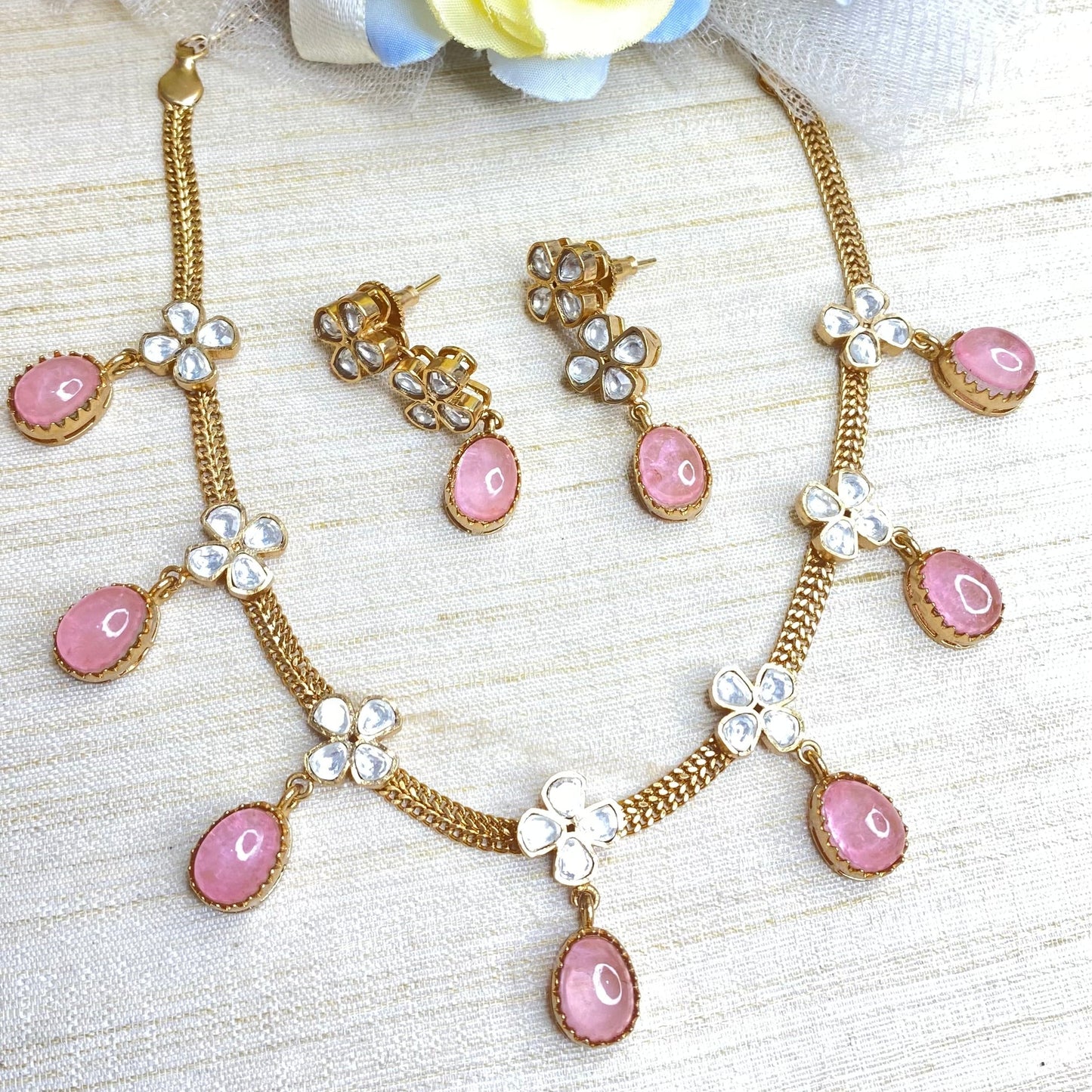 Kundan polki set