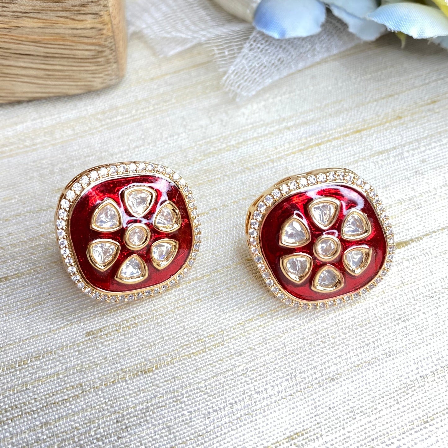 Moissanite earrings
