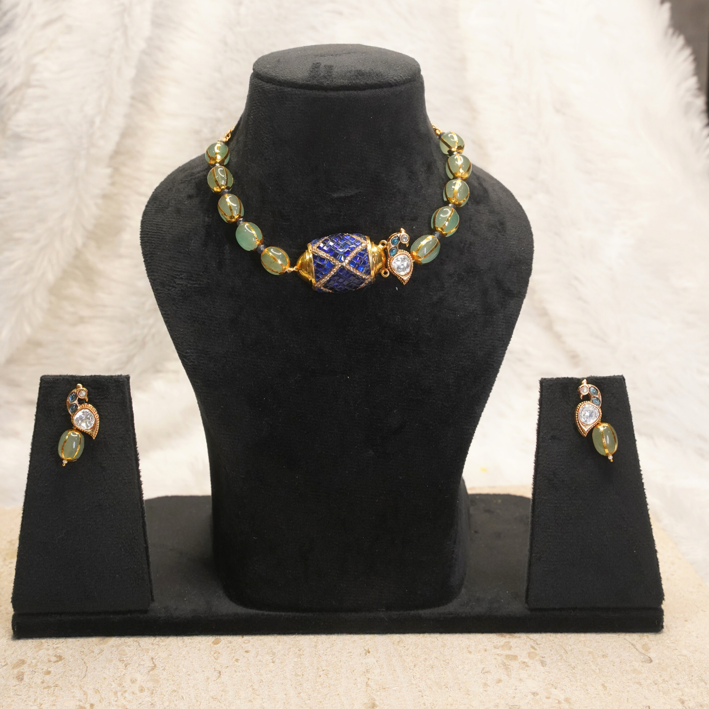 Royal kundan beaded necklace