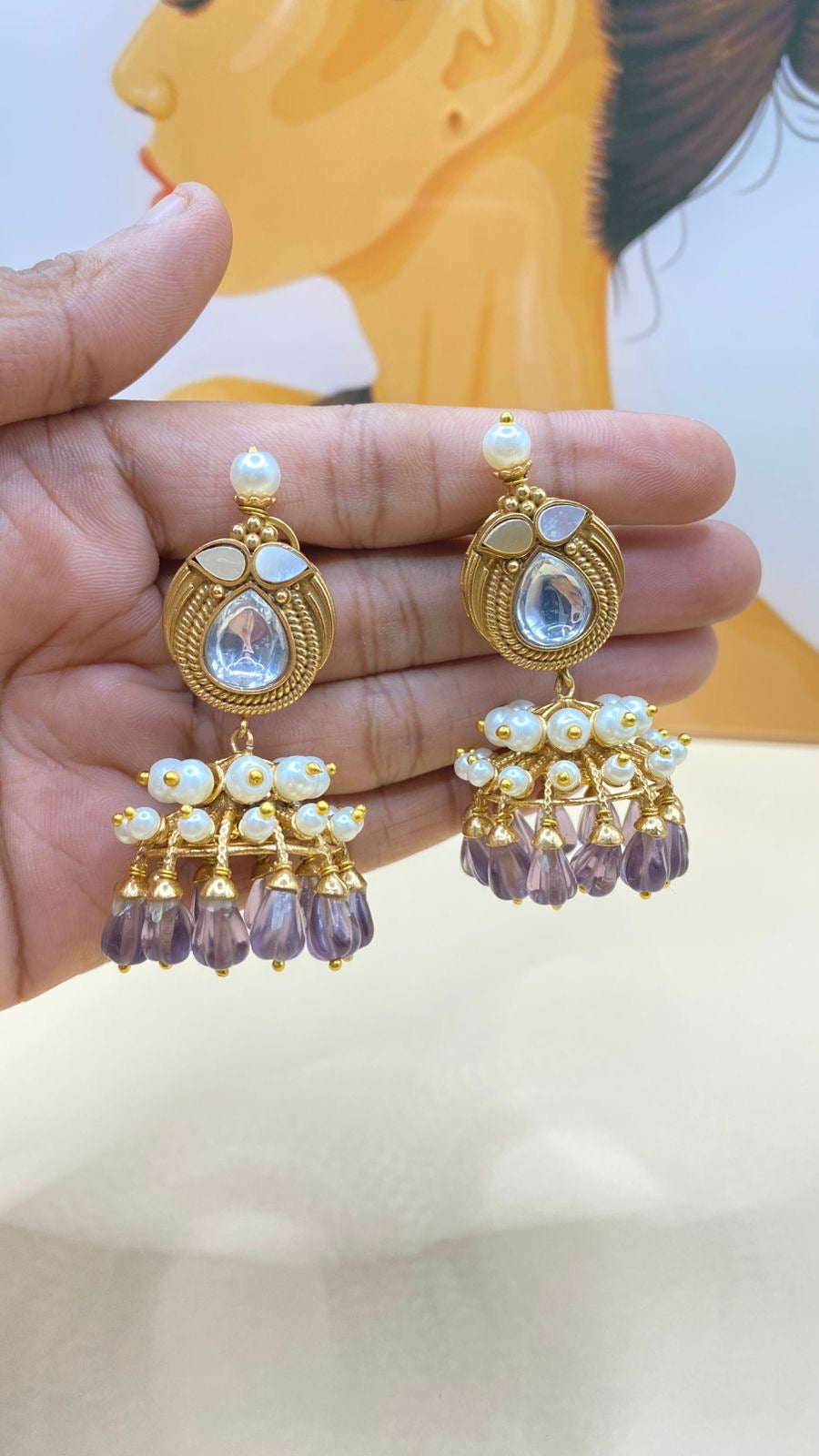 Gulbahaar jhumkis