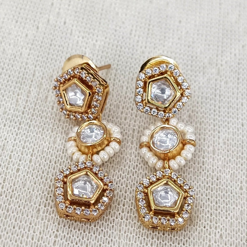ELEGANT KUNDAN SINGLE LINE NECKLACE
