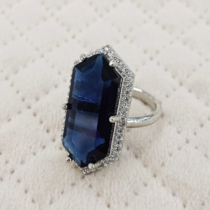Sapphire Silver Ring *