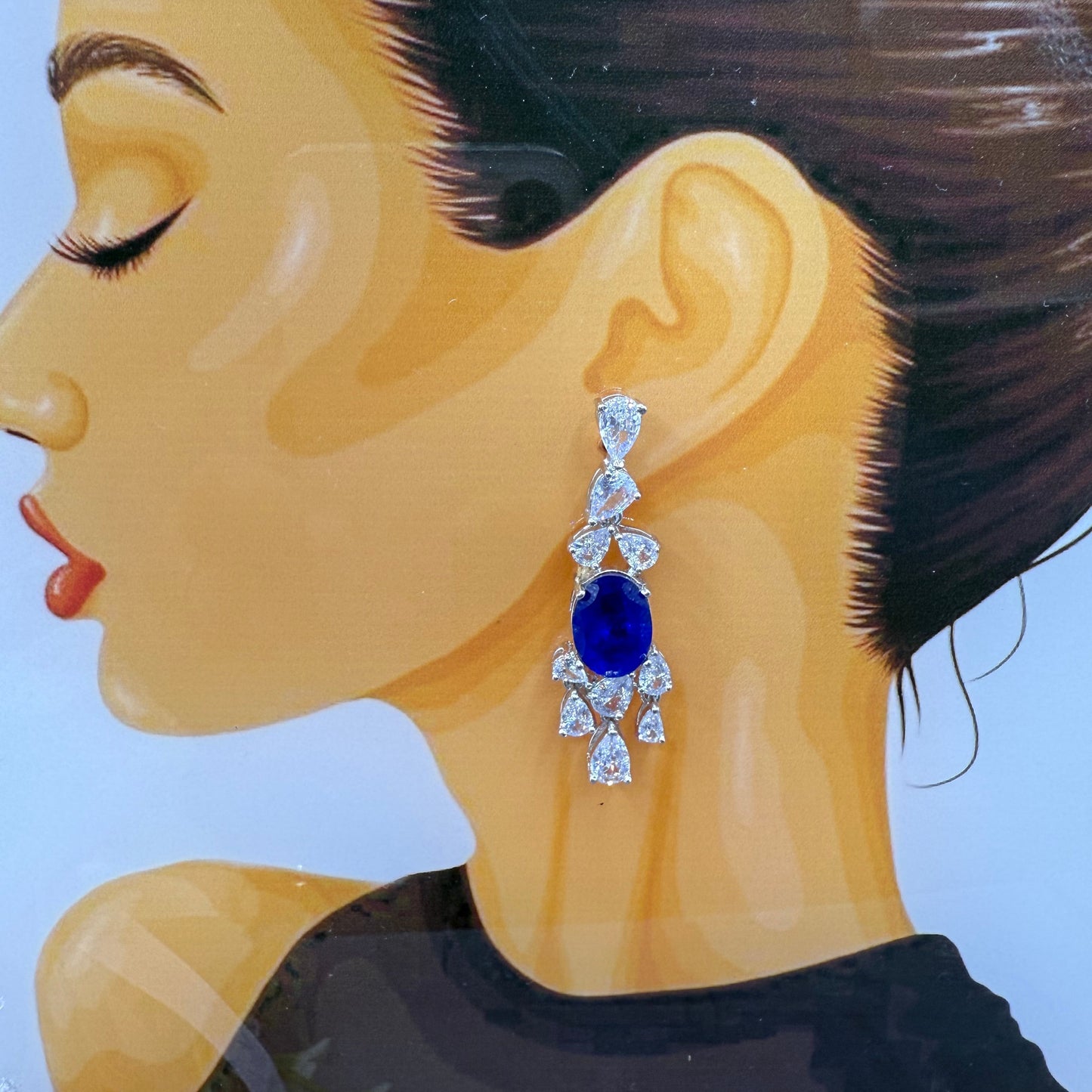 Sasha Swaroski Doublet Earrings -trendy sparkle❤️