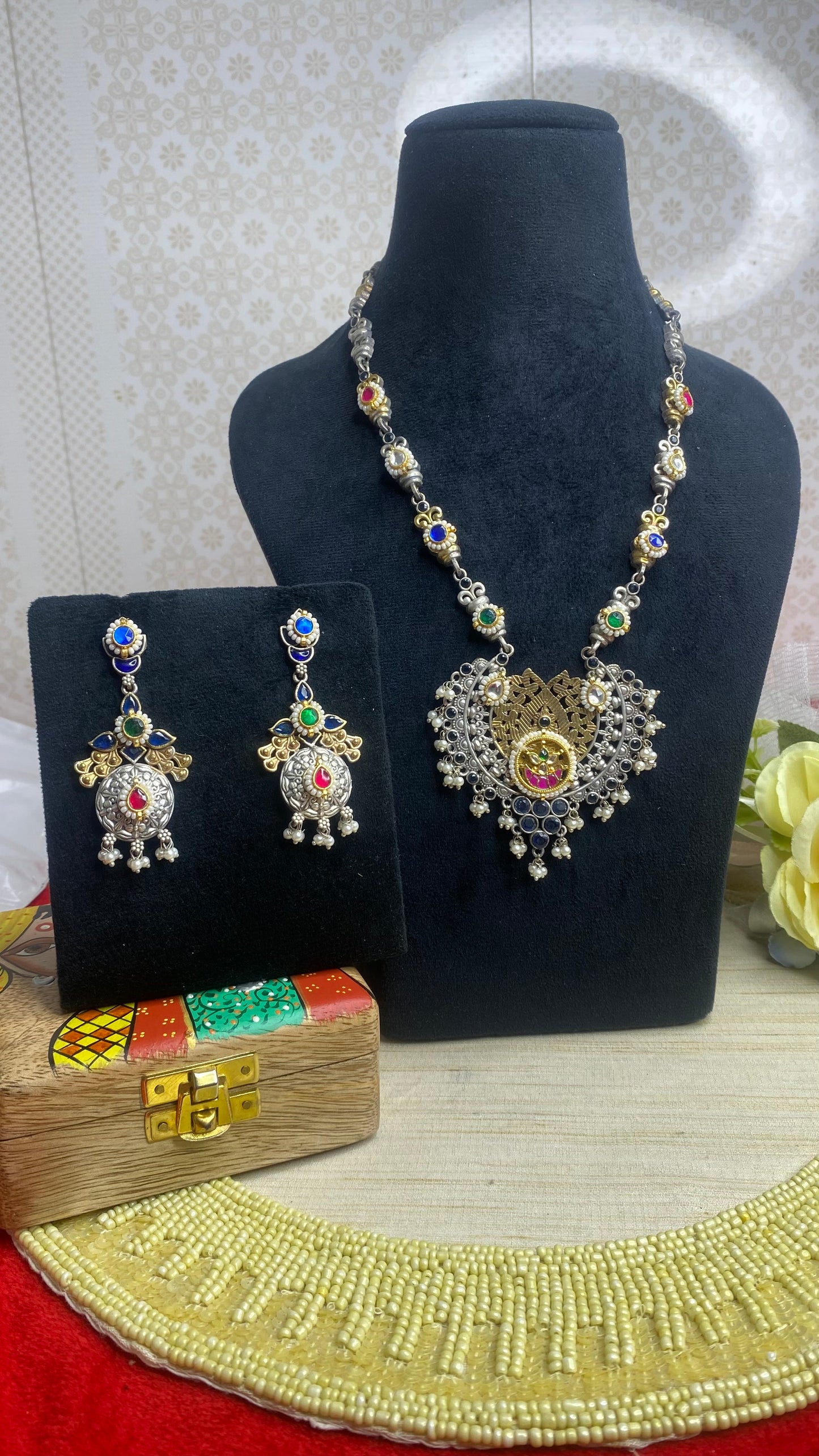 Darkened necklace