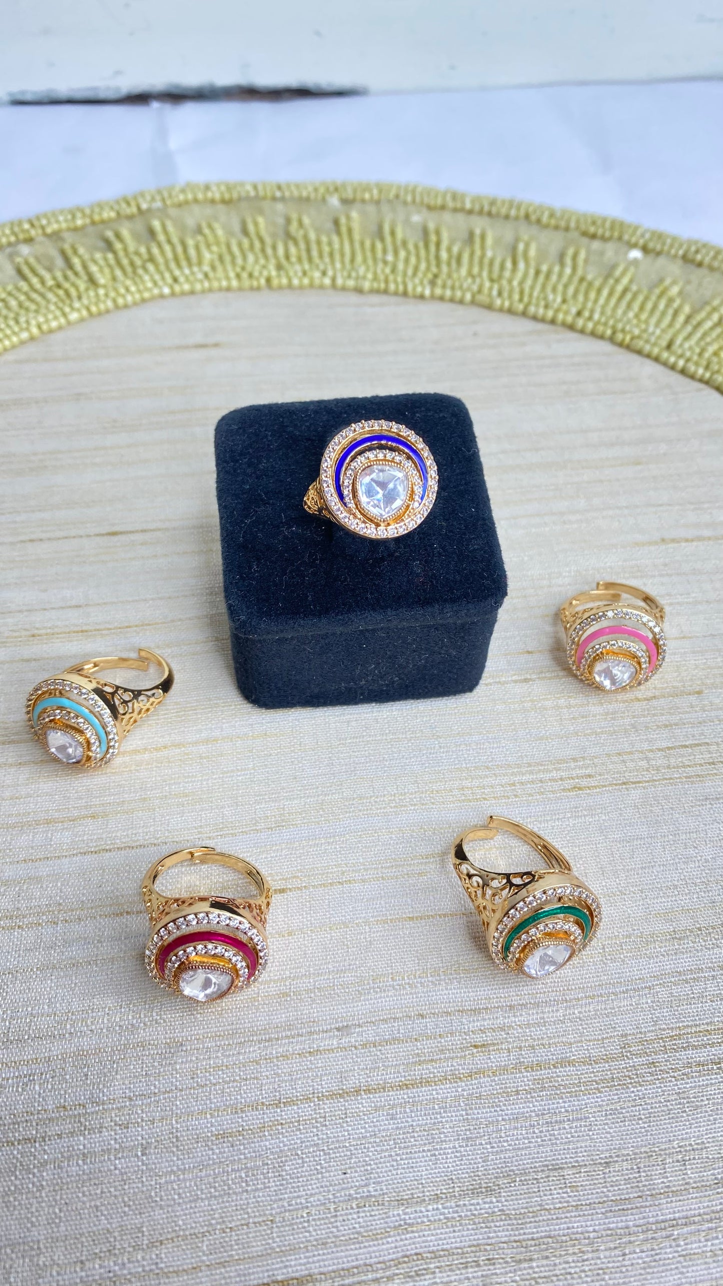Rupali meenakari ring
