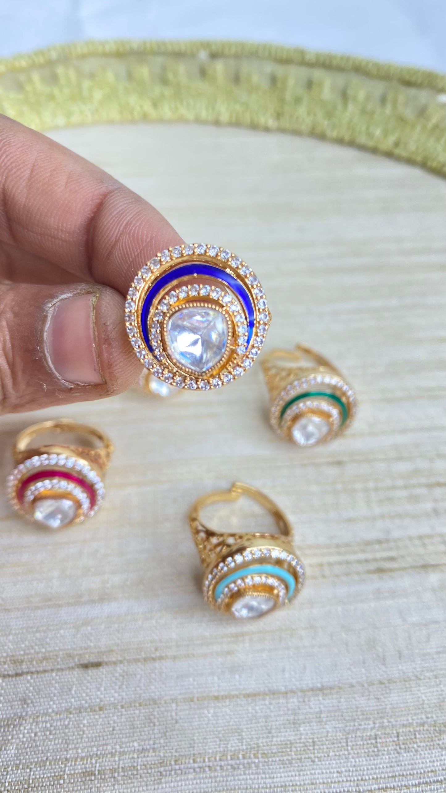 Rupali meenakari ring
