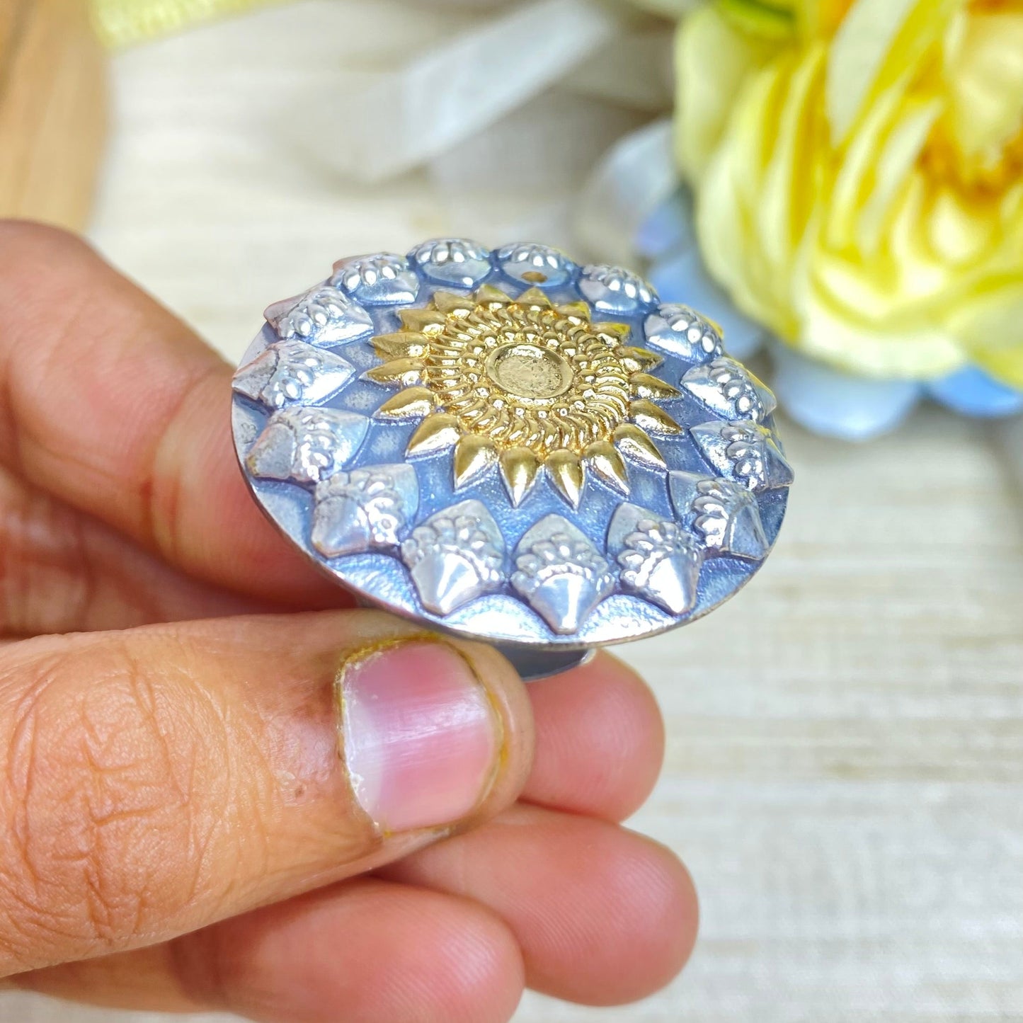 Silver willow ring