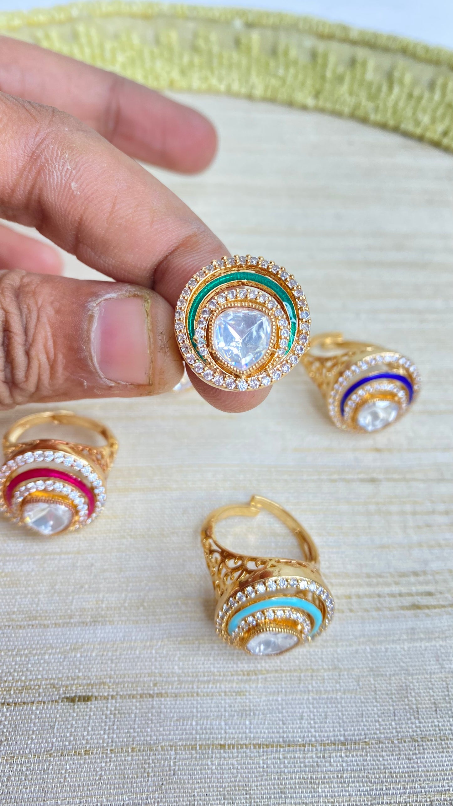 Rupali meenakari ring