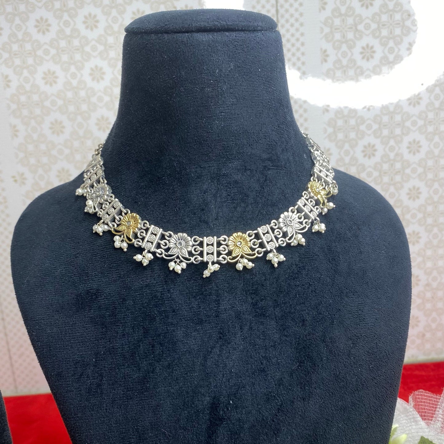 Antique charm necklace