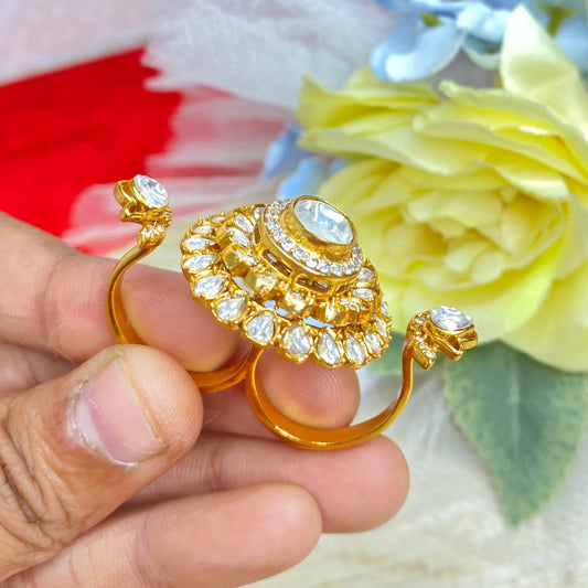 Upasna double finger ring