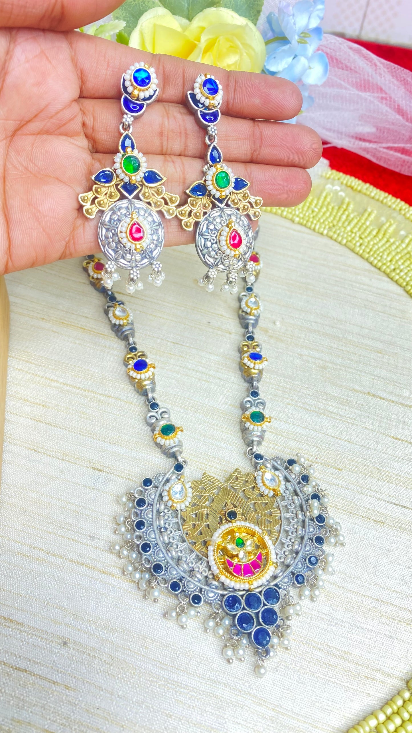 Darkened necklace