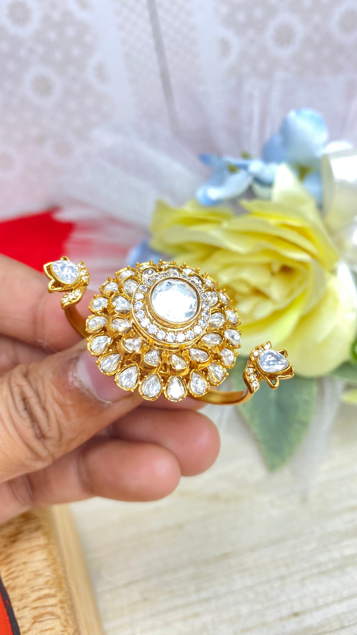 Upasna double finger ring