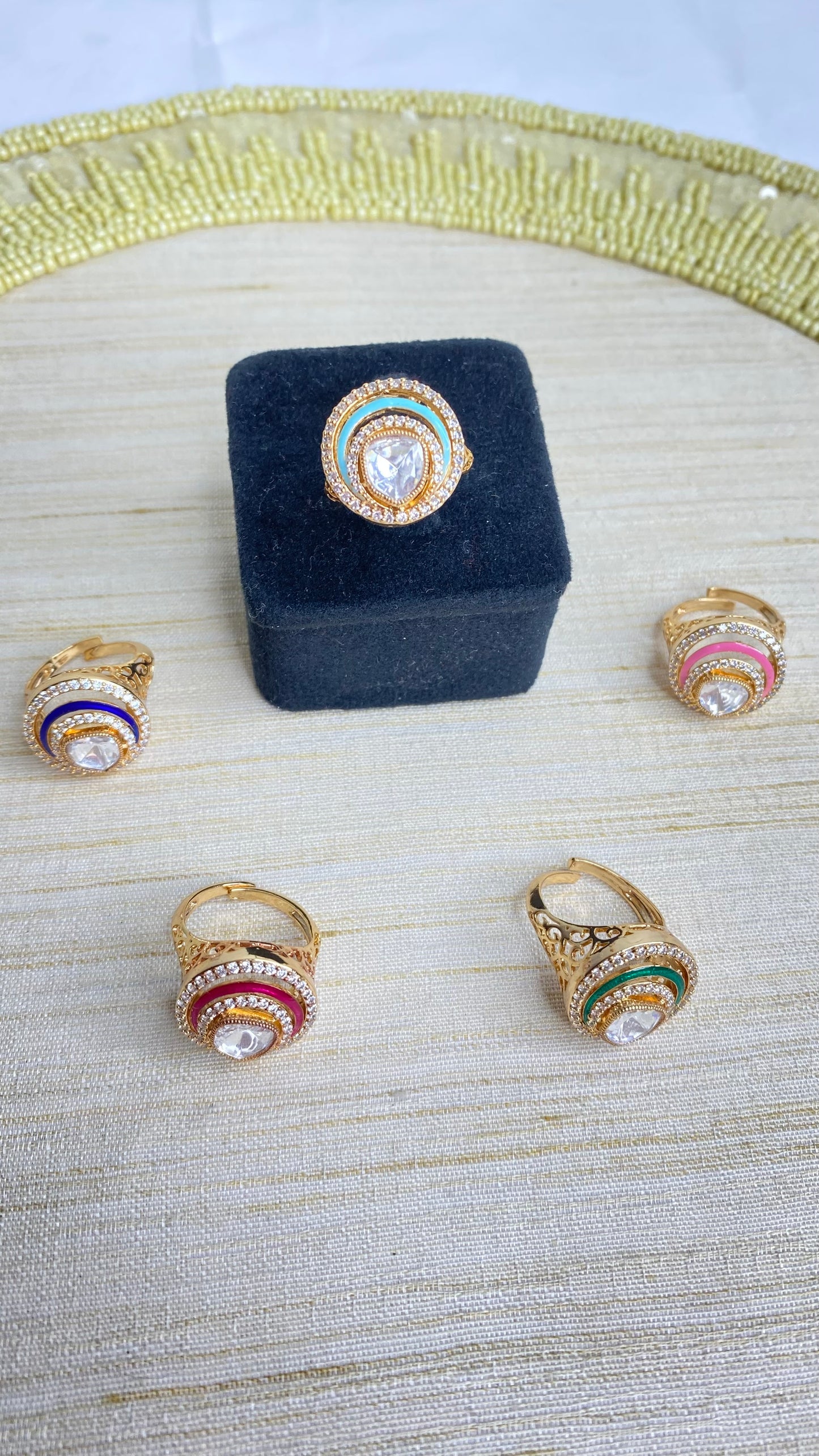 Rupali meenakari ring