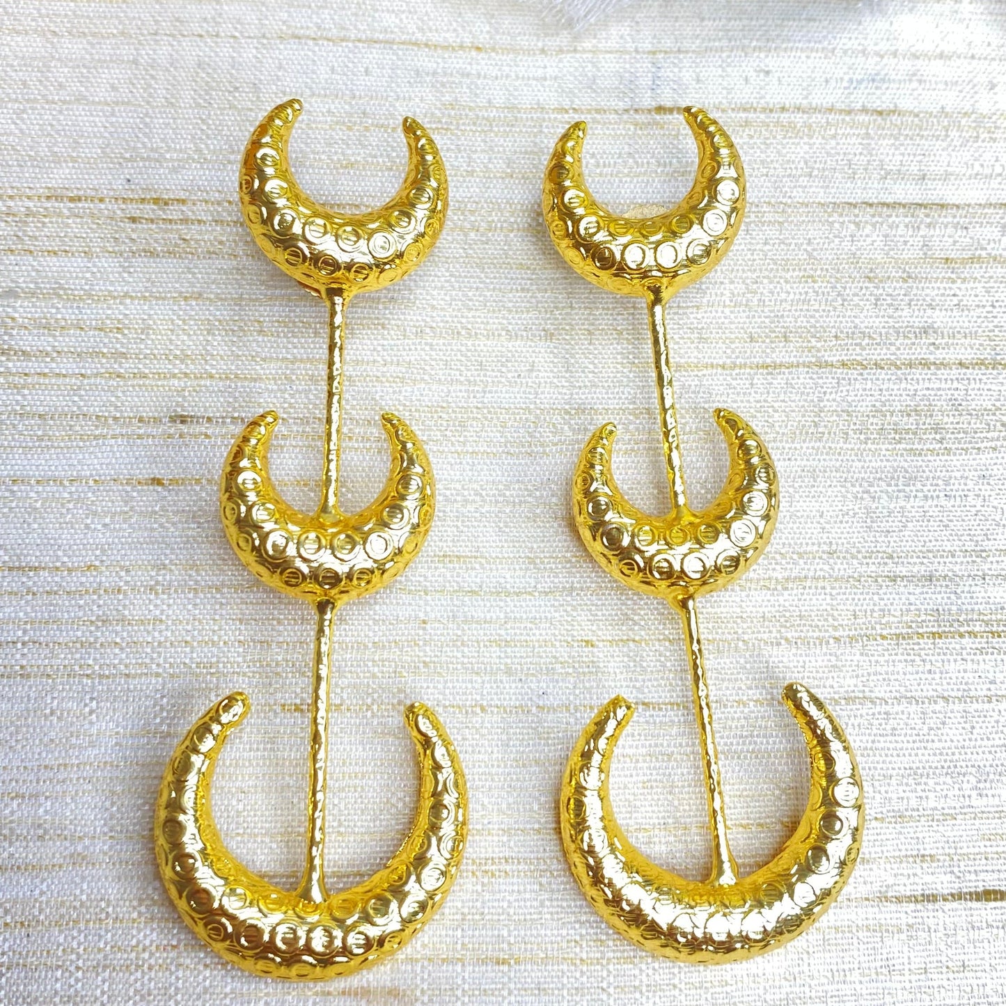 Lunar eclipse earrings