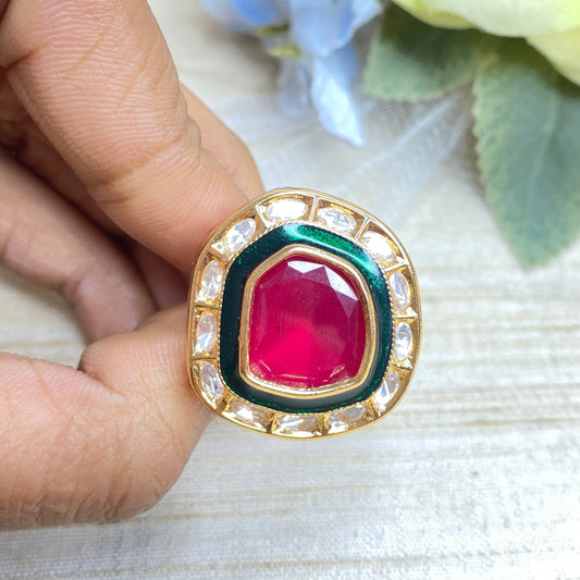 Mughal kundan ring
