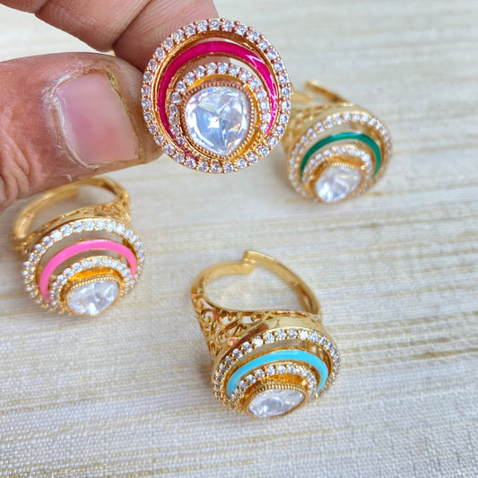 Rupali meenakari ring