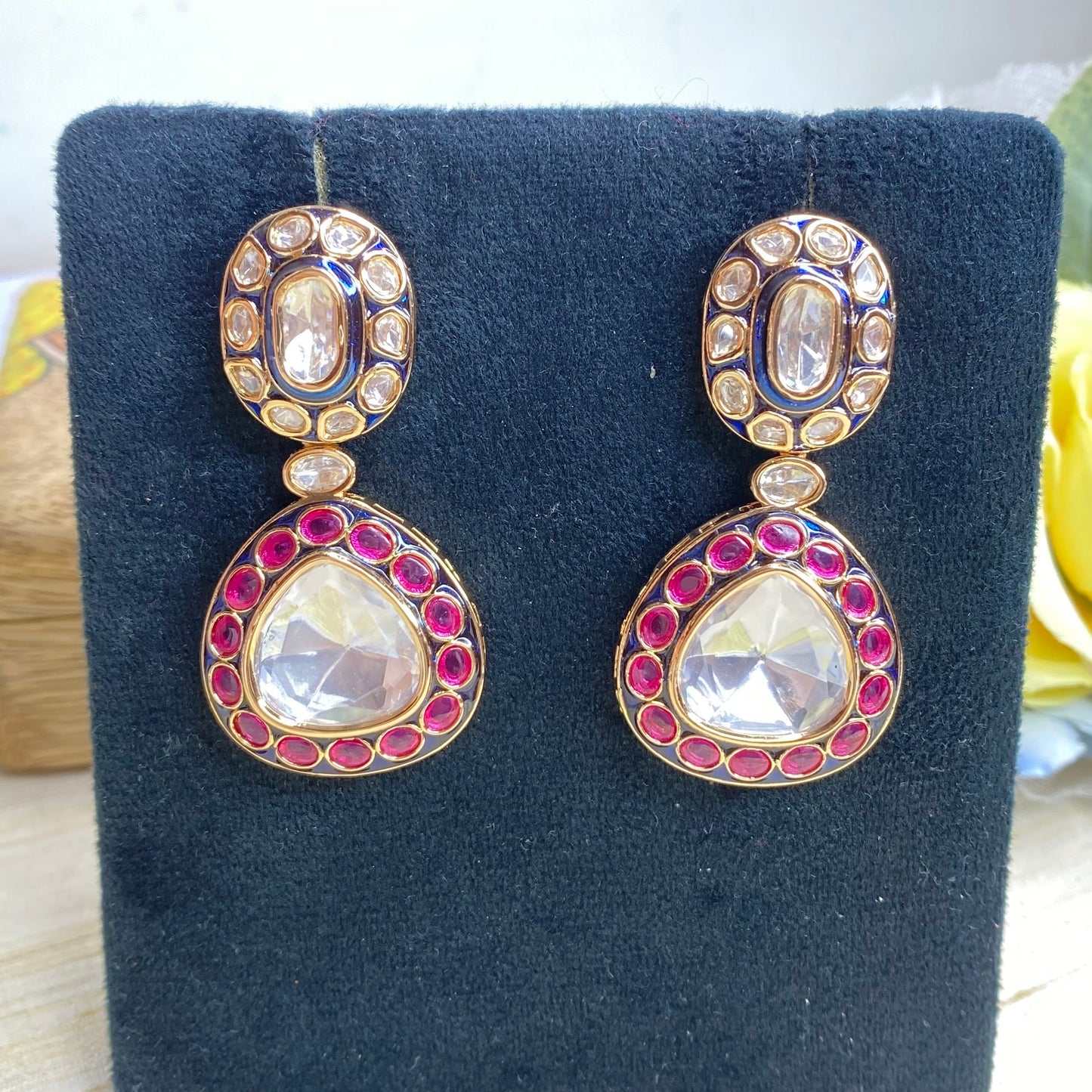 Moissante meenakari earrings⭐️