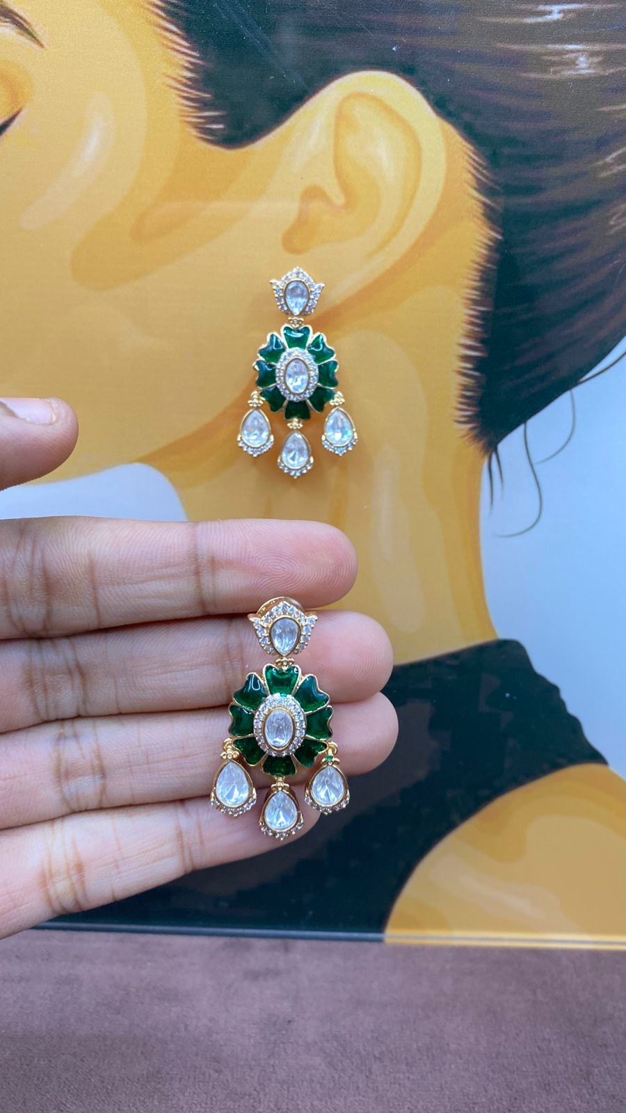 Gulnaar Kundan studs