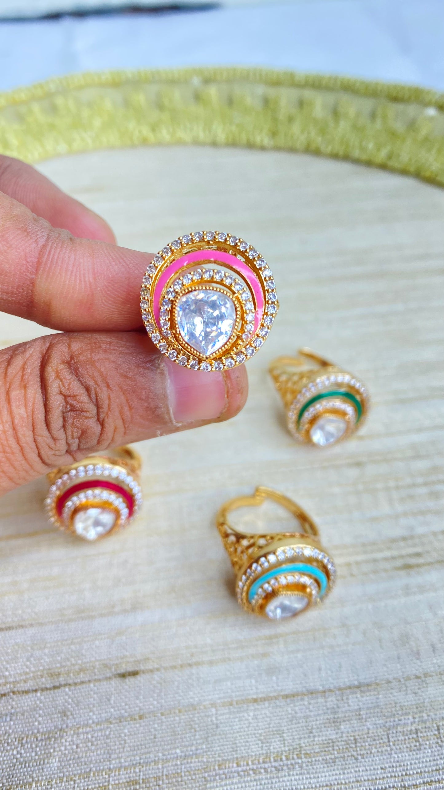 Rupali meenakari ring