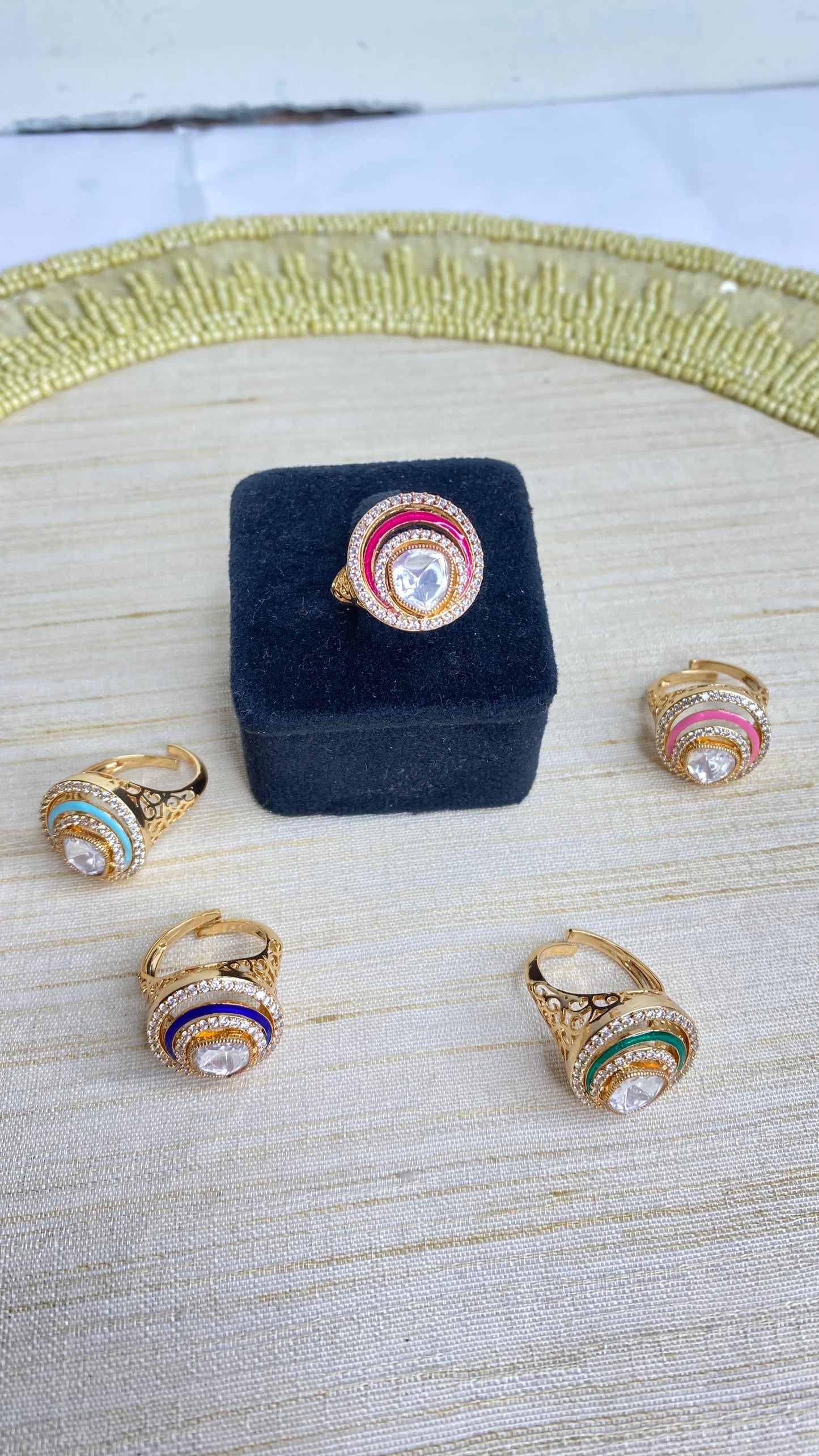 Rupali meenakari ring