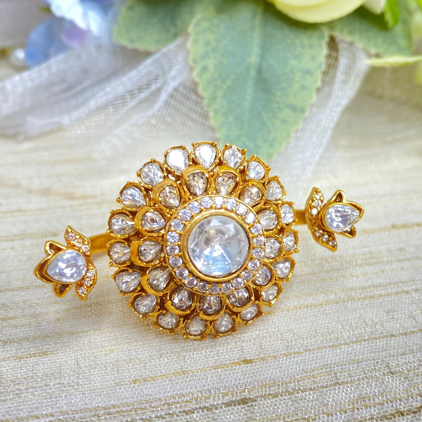 Upasna double finger ring