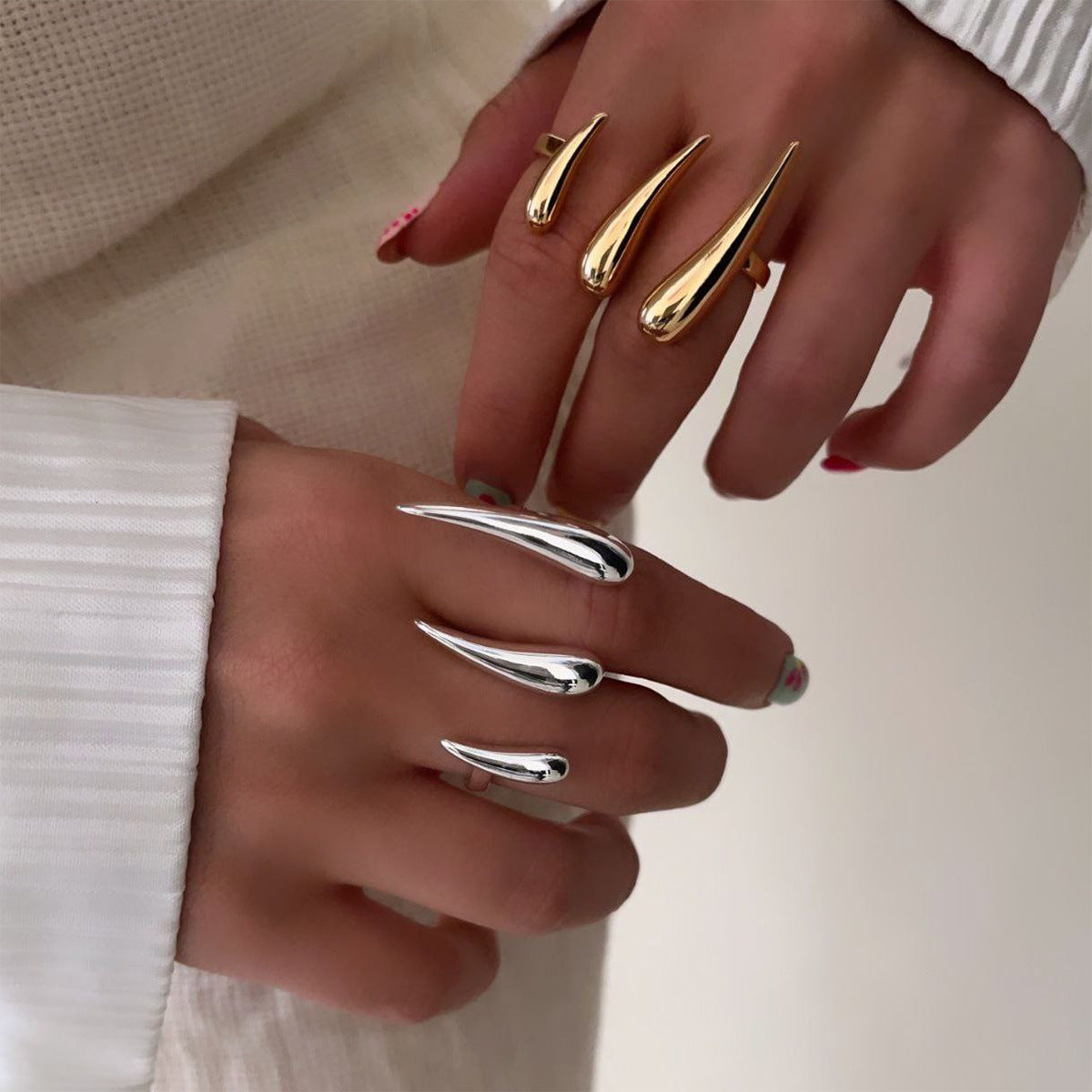 Liquid Dagger Statement Ring