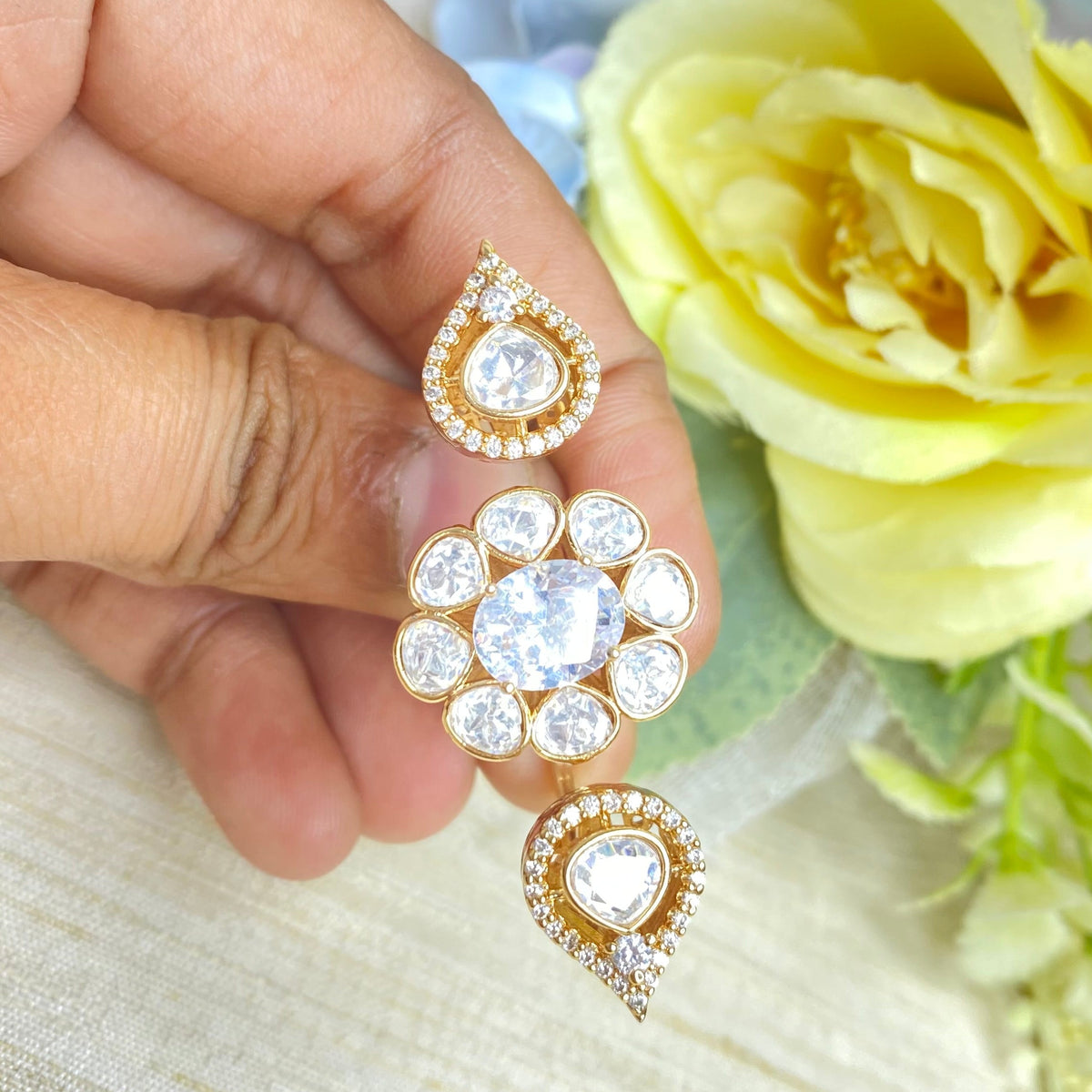 Bridal double finger ring