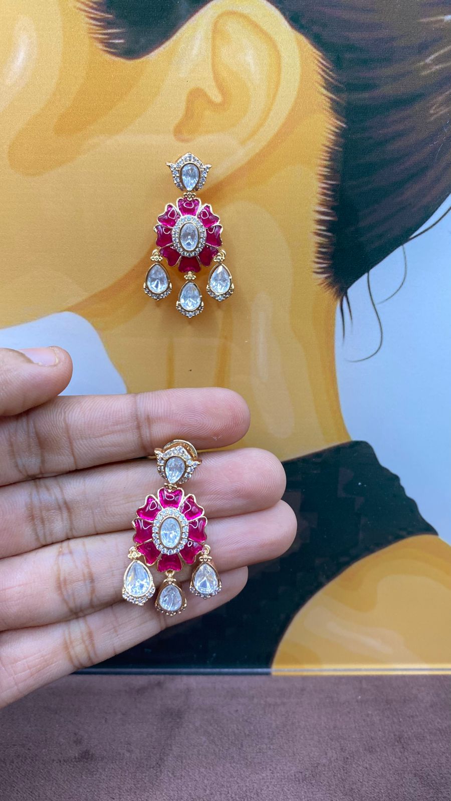 Gulnaar Kundan studs