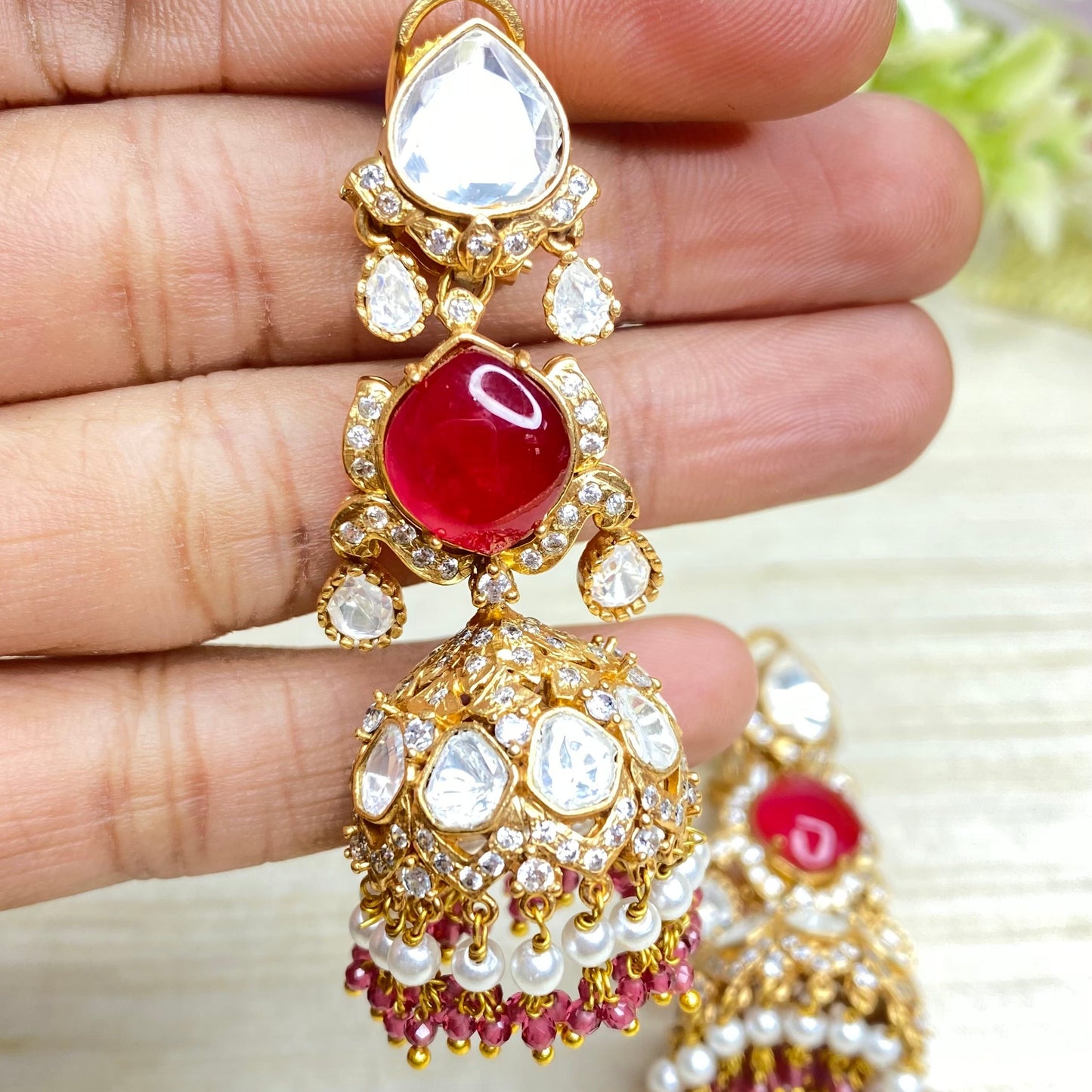 Beautiful kundan jhumki⭐️