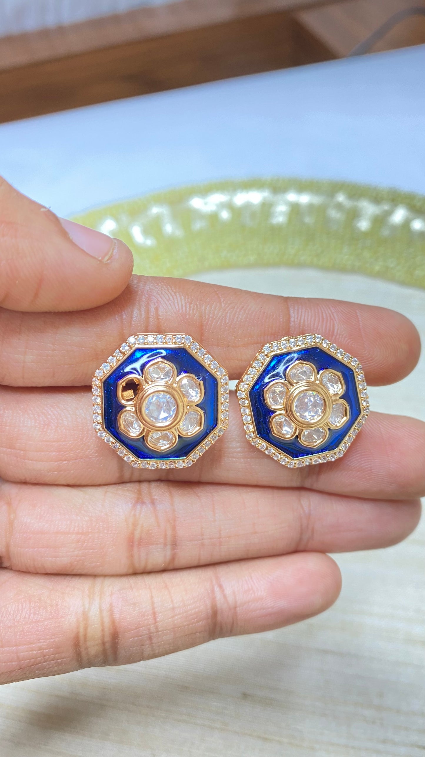 Kundan studs
