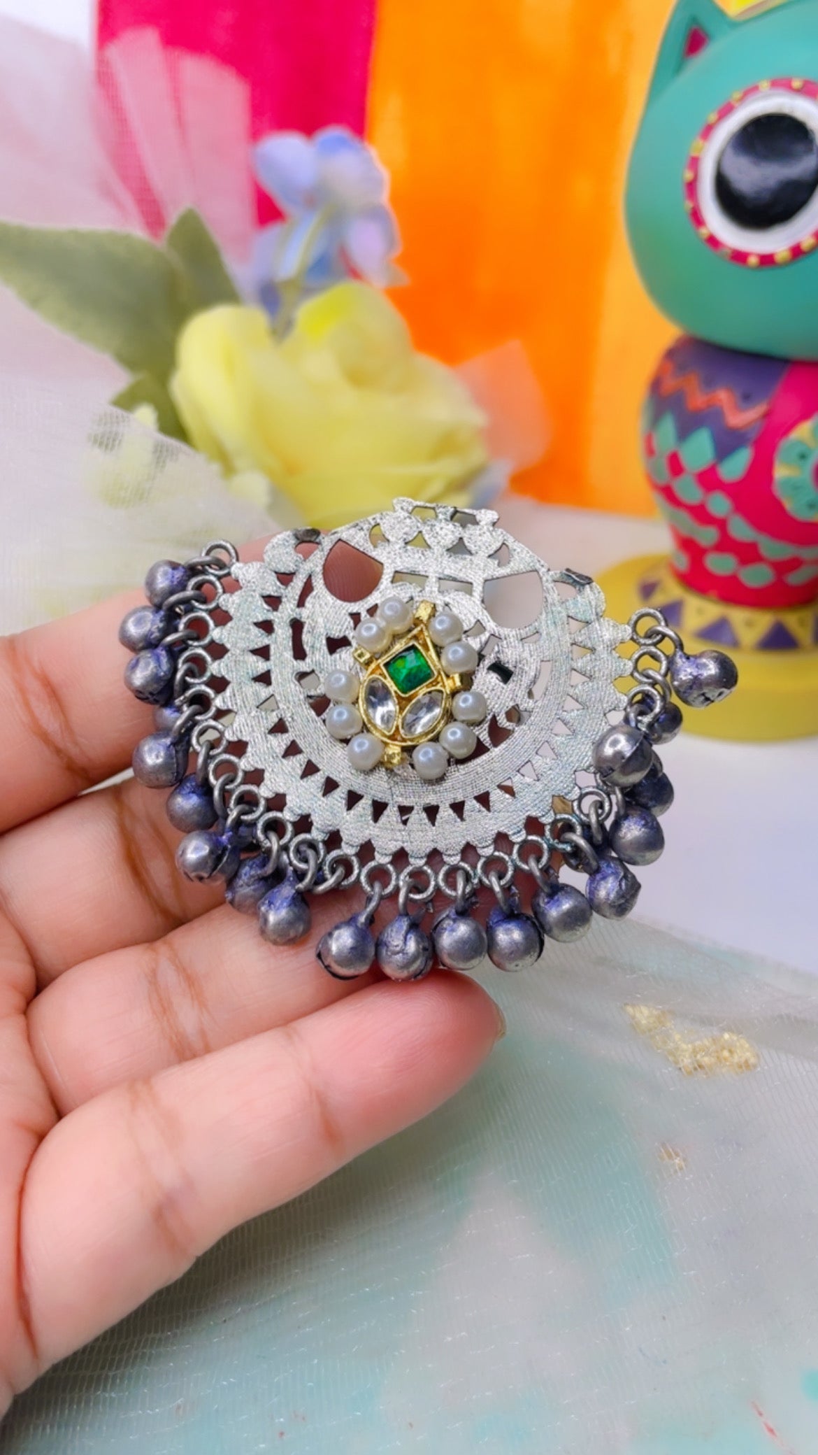 Oversized Afghan Ring