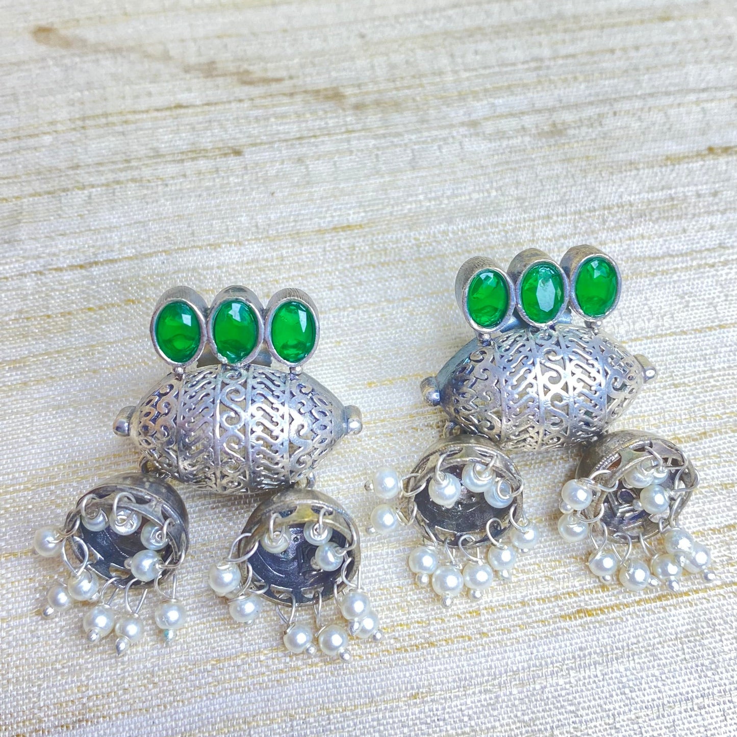 Antique Kundan drops