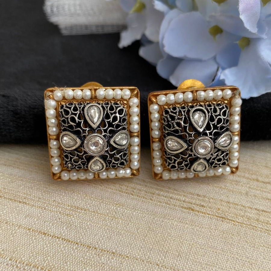 Antique square studs