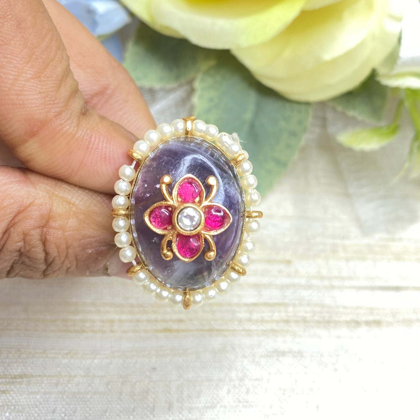 Royal amethyst ring