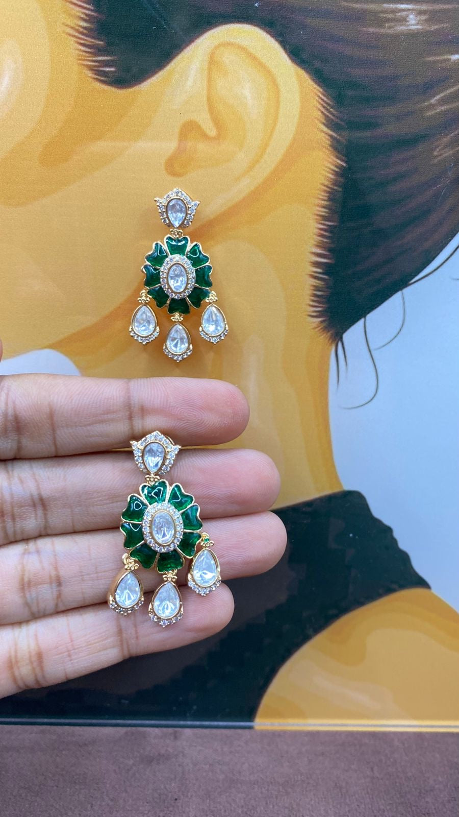 Gulnaar Kundan studs