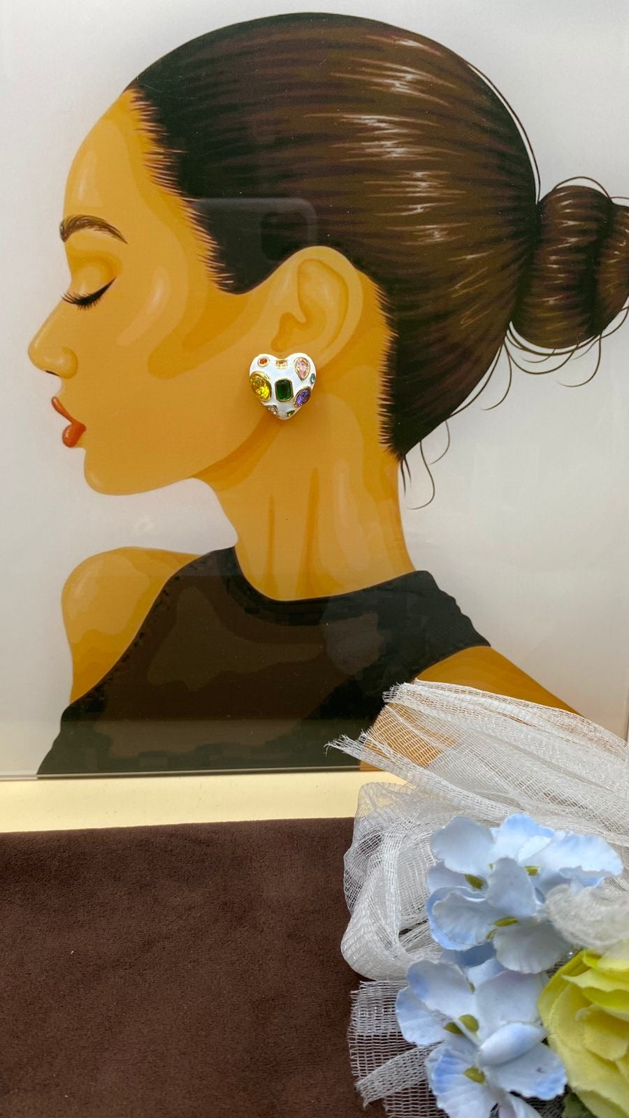 Cupid Prism Heart Stud Earrings – Valentine Special Multi-Stone Jewellery | Senoritabyparnita