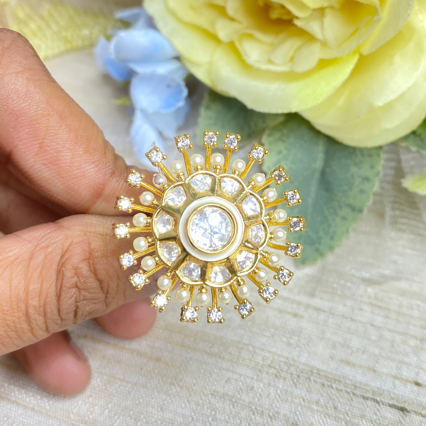 Meher kundan ring
