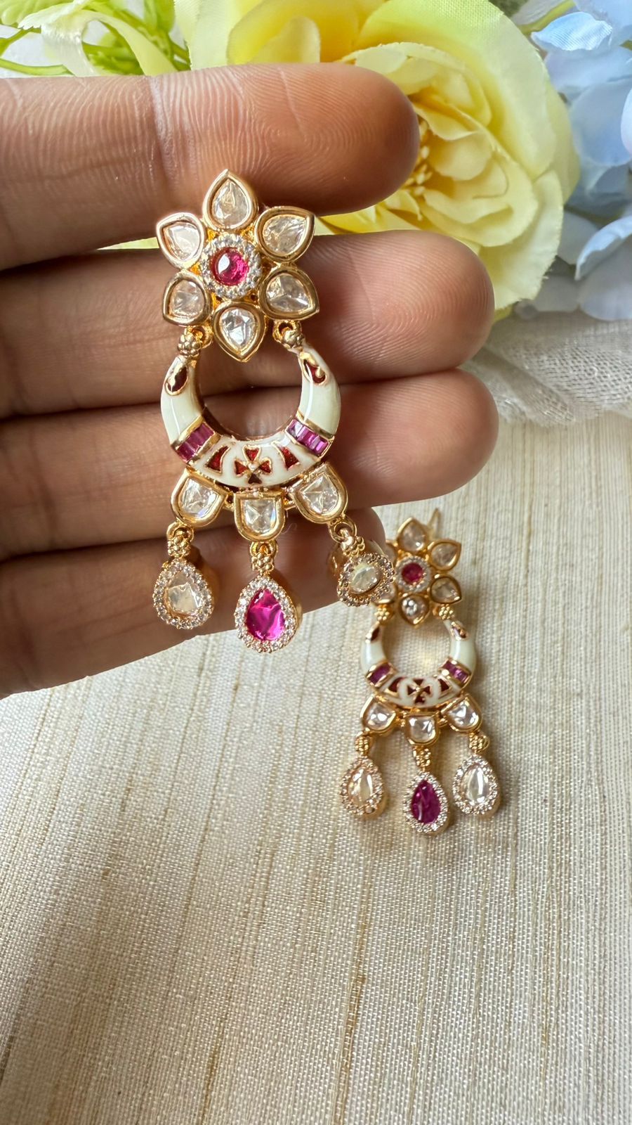Kundan earrings