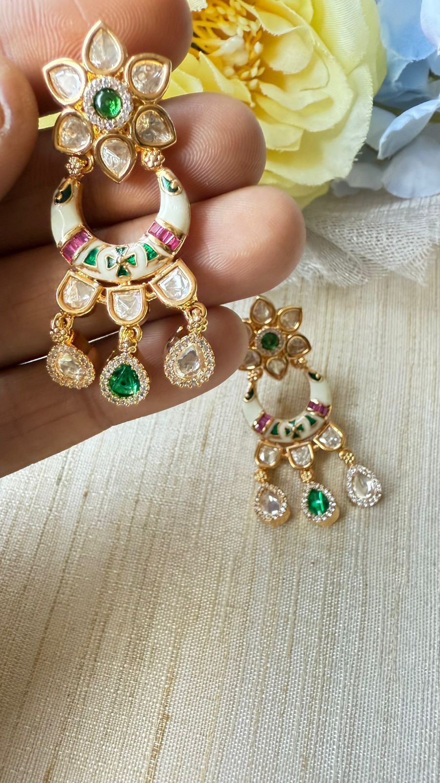 Kundan earrings