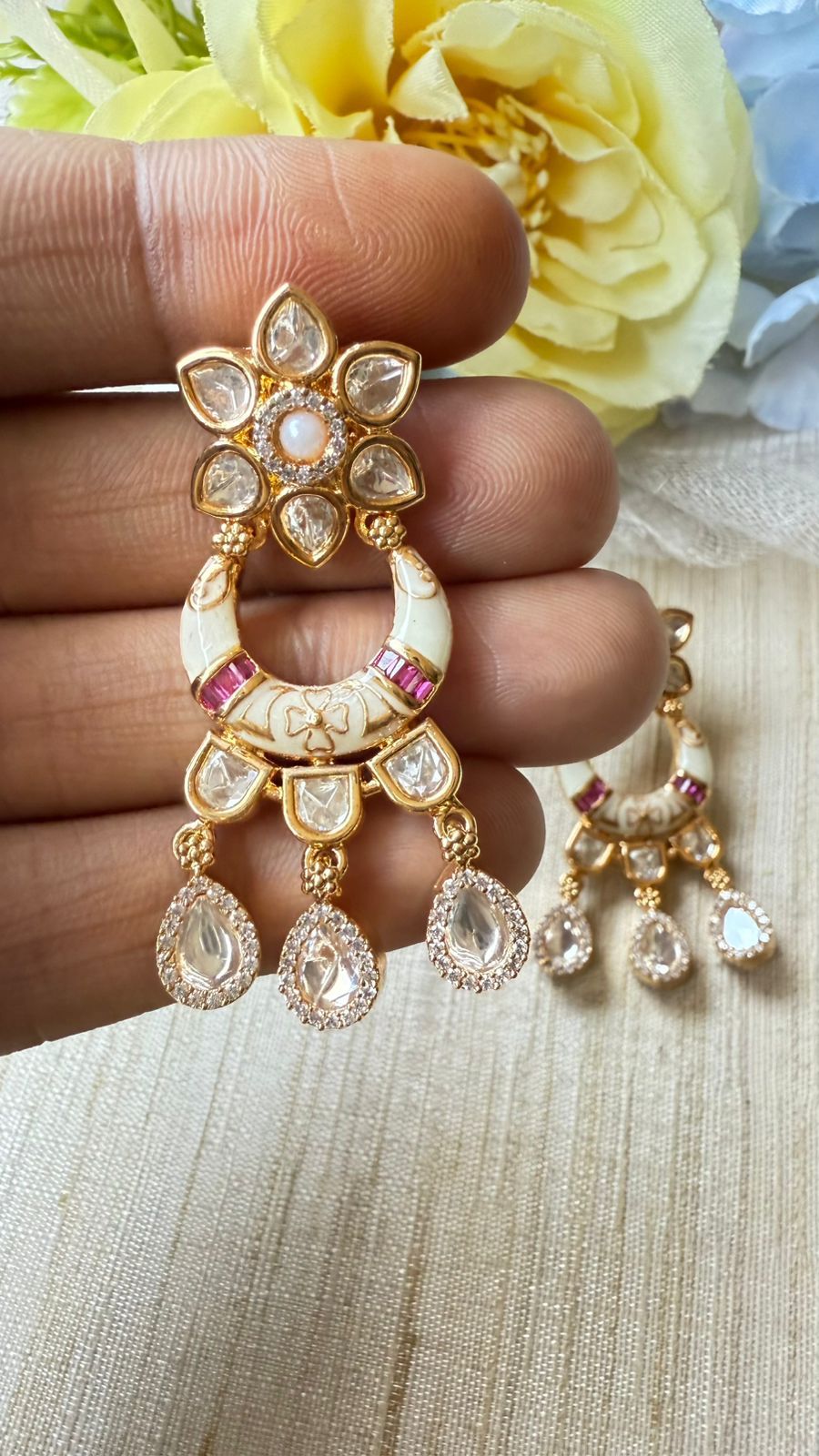 Kundan earrings