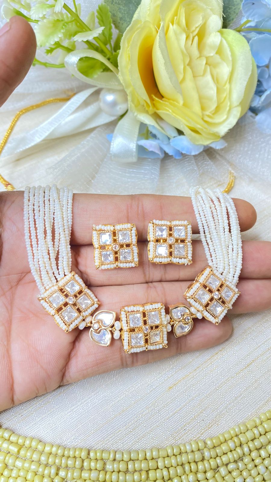 Pearl necklace set