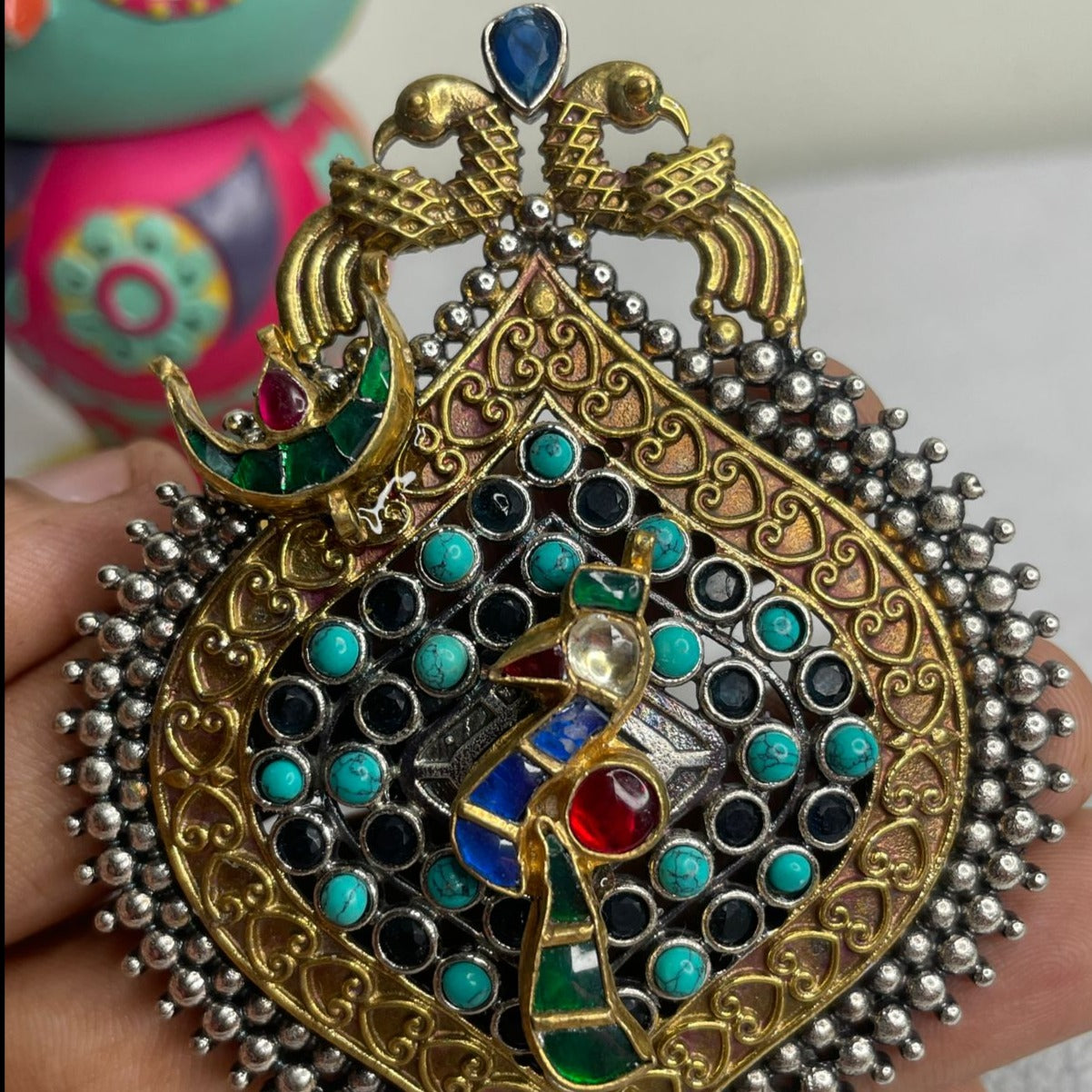 Jumbo German silver fusion ring