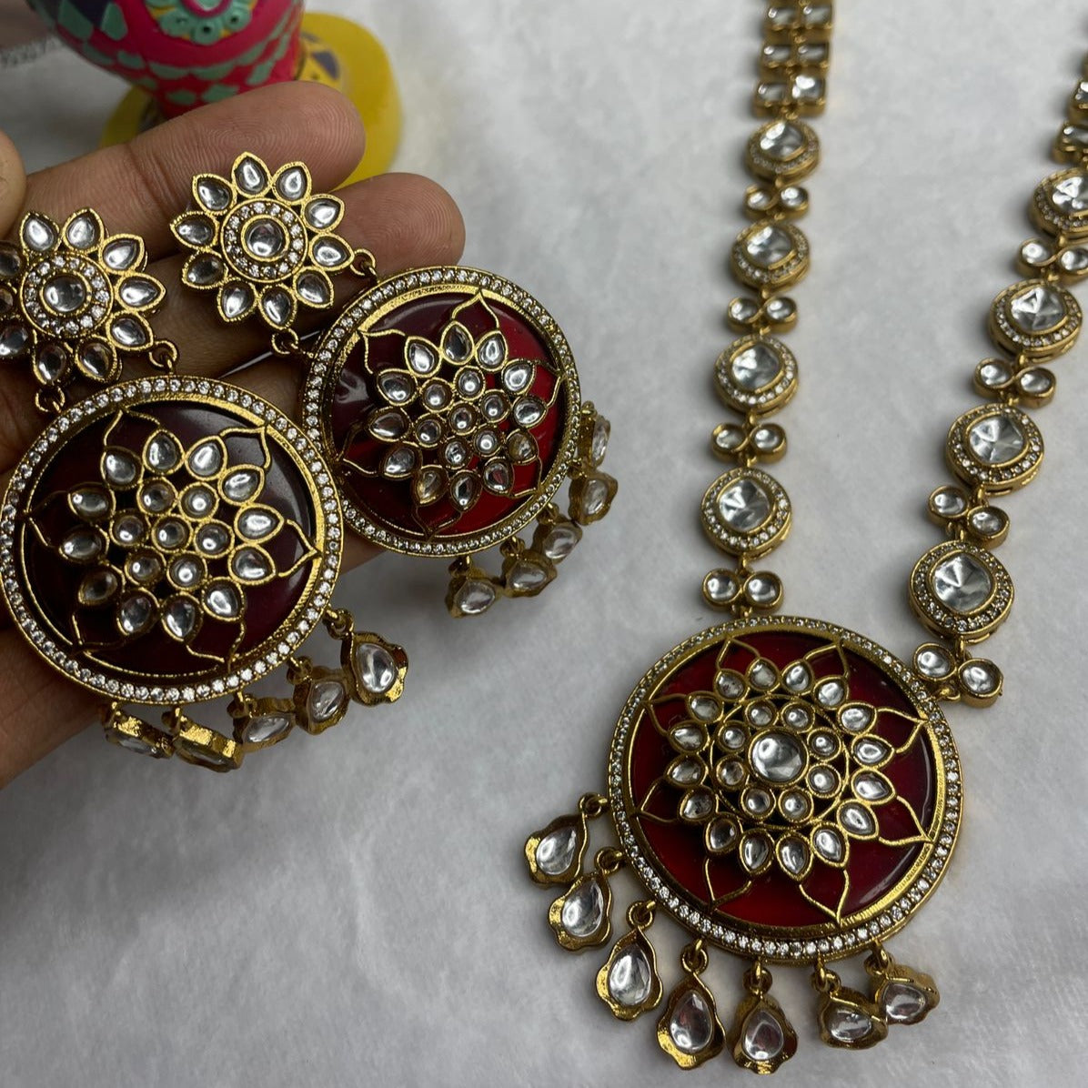 kundan inlay Set