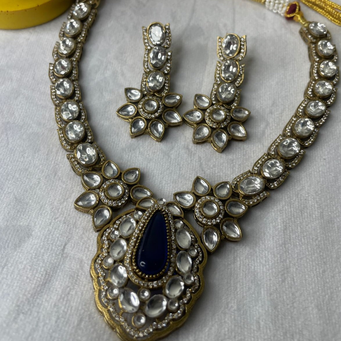 Sapphire Kundan Necklace