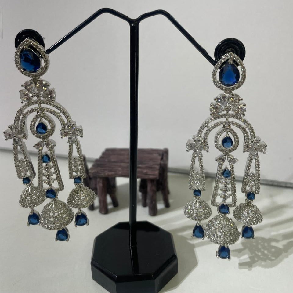 Majestic Sapphire and AD Earrings