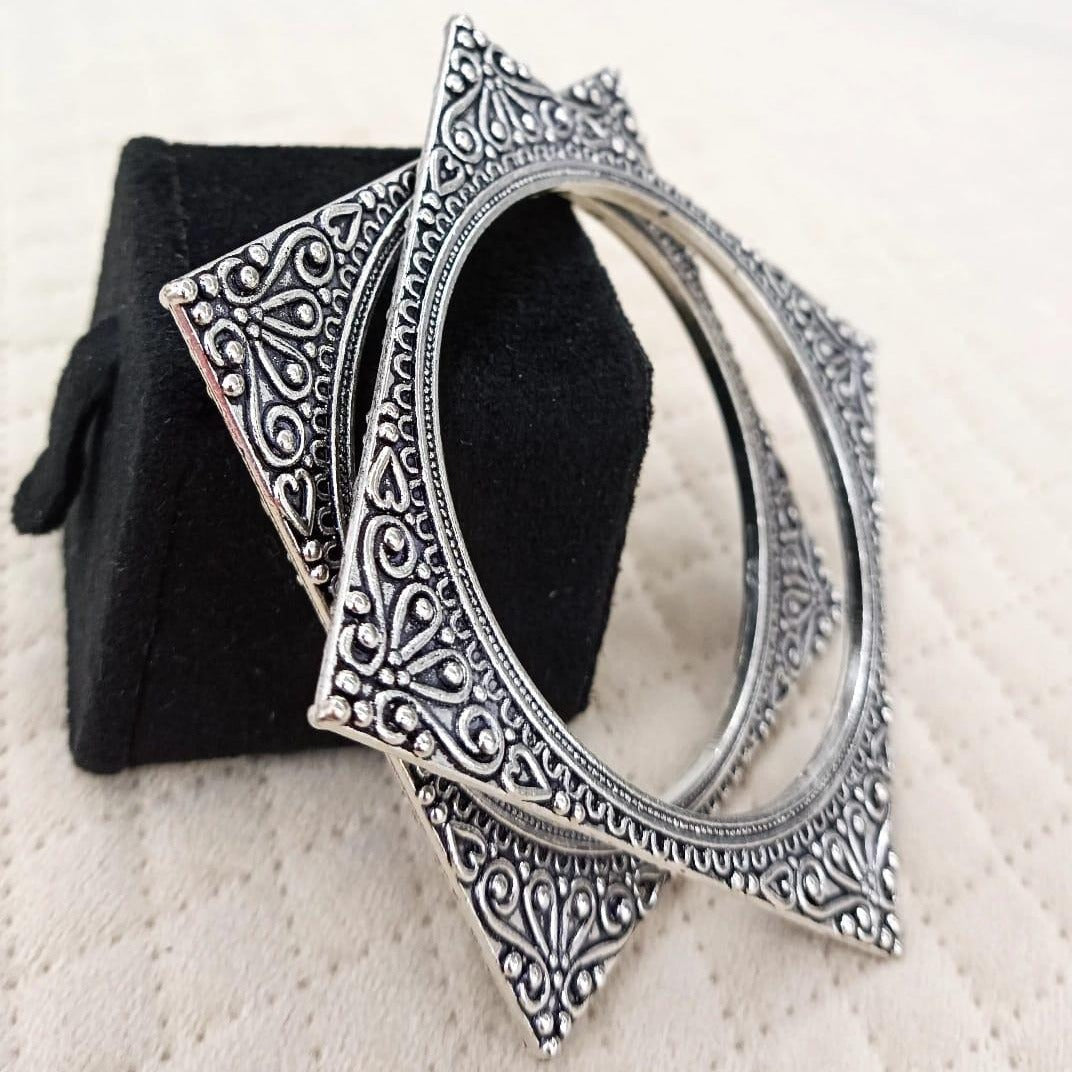 Oxidised Square Kada*
