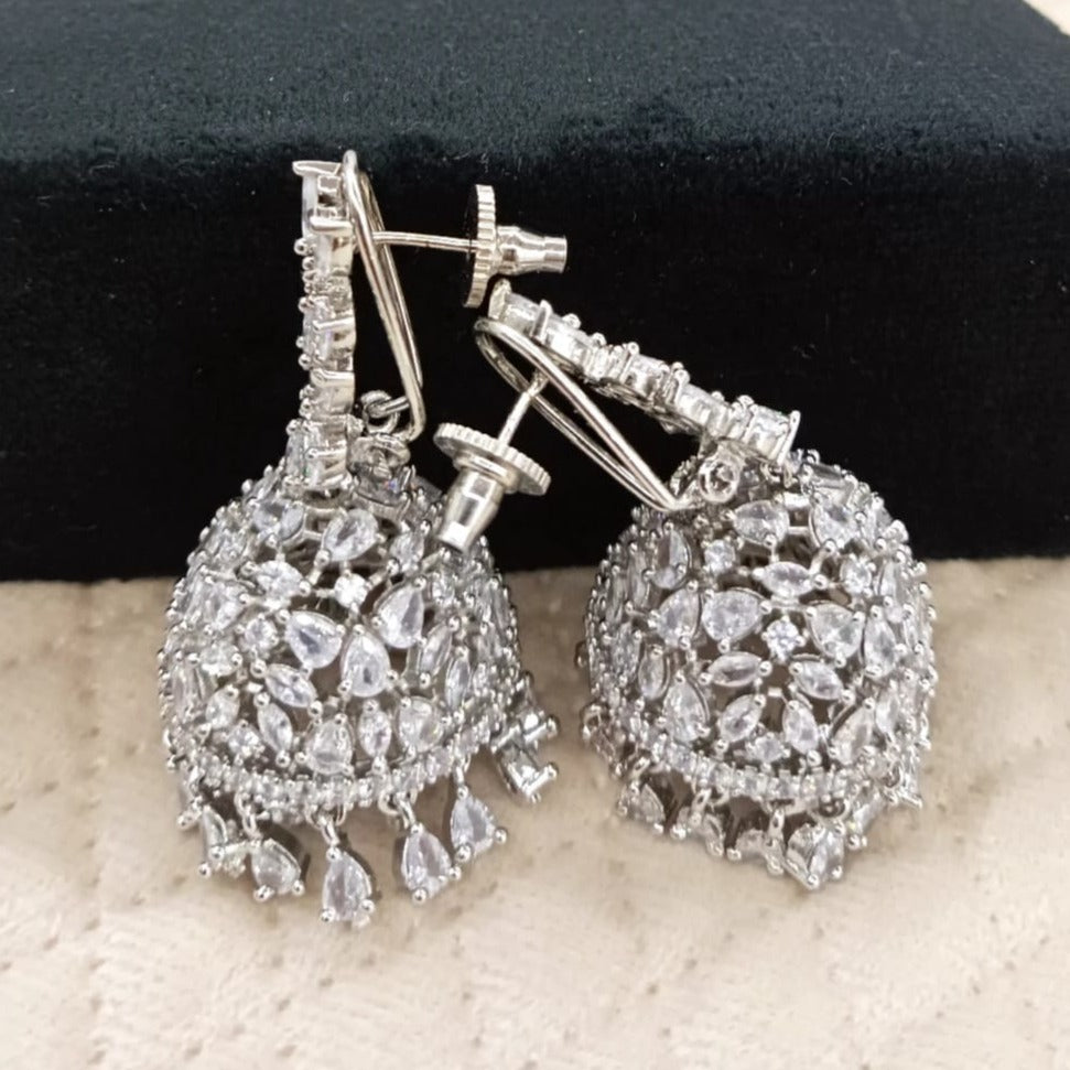 Silver Jhumkis