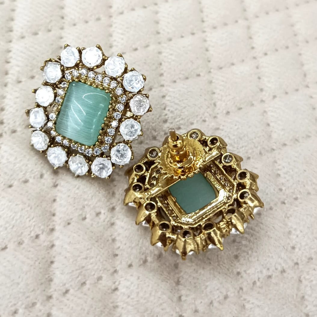 Mint Gleam Studs Earrings⭐️