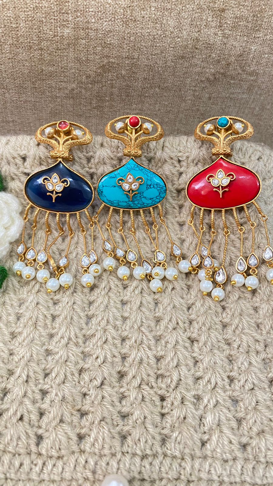 Amrapali inspired long earrings