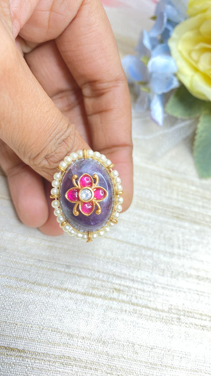 Royal amethyst ring